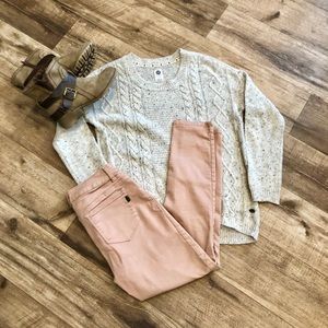 1822 skinny jean in pale pink!   Perfect for fall!